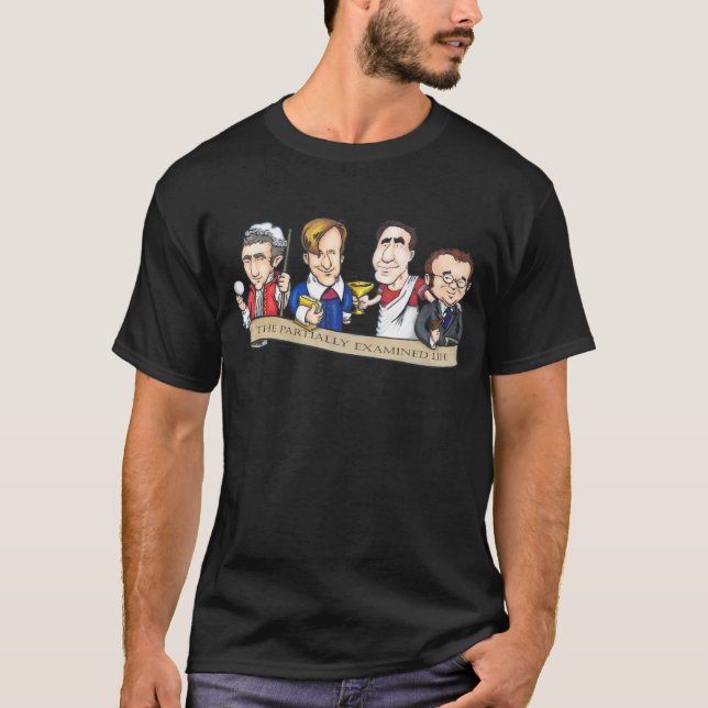 Camiseta La vida parcialmente examinada Caricatures la (Anverso)