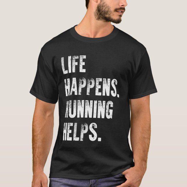 Camiseta La vida pasa corriendo ayuda (Anverso)
