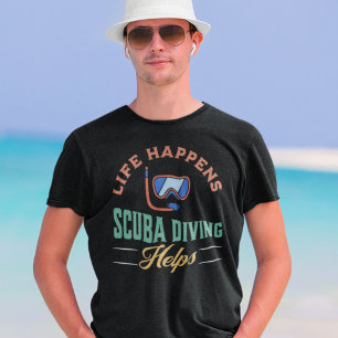 Camiseta La vida pasa, el buceo de Scuba ayuda