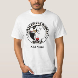 Camiseta La Vida Personalizada Australiana Es Mejor Con Un