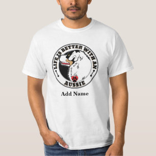 Camiseta La Vida Personalizada Australiana Es Mejor Con Un