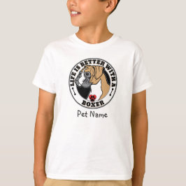 Camiseta La Vida Personalizada De Boxer Es Mejor Con Un Box