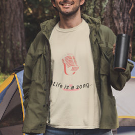 Camiseta La vida personalizada es una canción