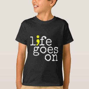 Camiseta La Vida Positiva De Sensibilización Sobre El Suici