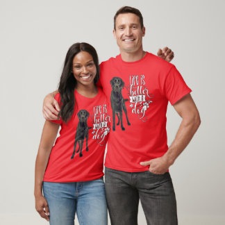 Camiseta La Vida Recuperadora De Labrador Negro Es Mejor Co
