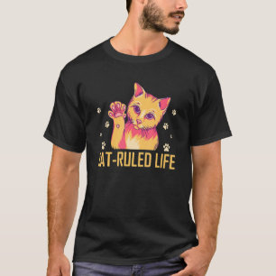 Camiseta La Vida Regida Por Gatos Familia Amante De Gatos P
