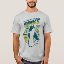 Camiseta La Vida Retro Es Mejor Con El Spikeball