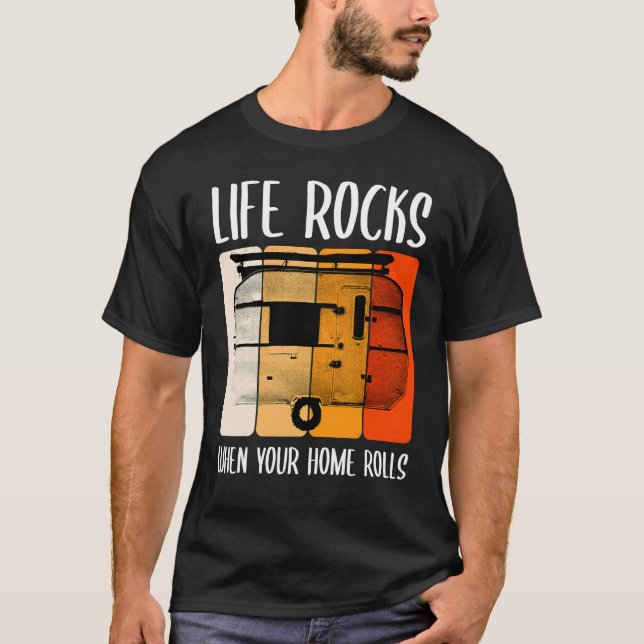Camiseta La vida rota cuando tu hogar viaja en camper (Anverso)