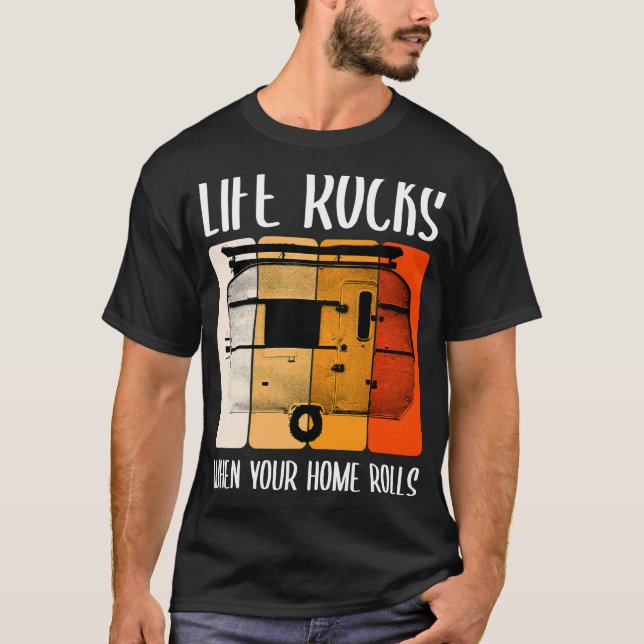 Camiseta La vida rota cuando tu hogar viaja en camper (Anverso)