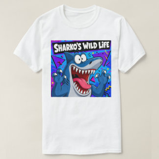 Camiseta LA VIDA SALVAJE DE SHARKO | Dibujos animados retro