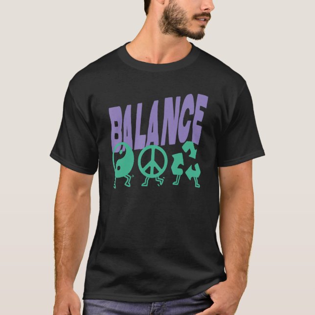 Camiseta La vida se trata de Balance Harmony Eco Verde Tier (Anverso)