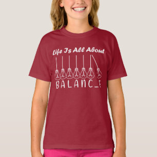 Camiseta La vida se trata de equilibrio inspiración motivac
