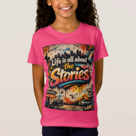 Camiseta "La vida se trata de las historias"