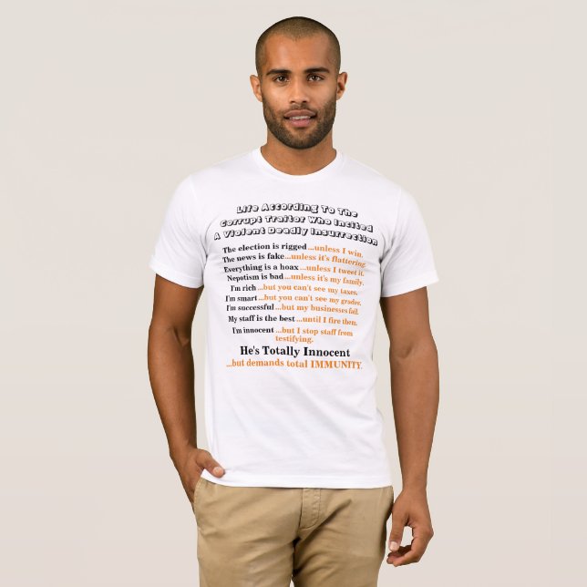 Camiseta La Vida Según El Traidor Corrupto........... (Anverso completo)