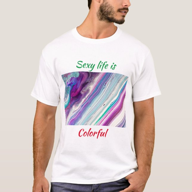 Camiseta La vida sexual es colorida (Anverso)