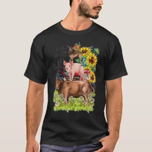 Camiseta La vida sobre el equilibrio granja de animales vac