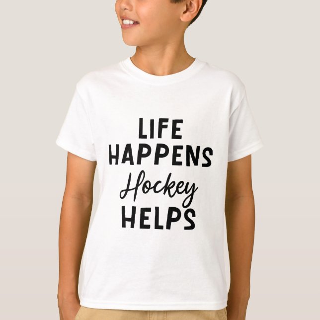 Camiseta La vida sucede Hockey ayuda _5 (Anverso)