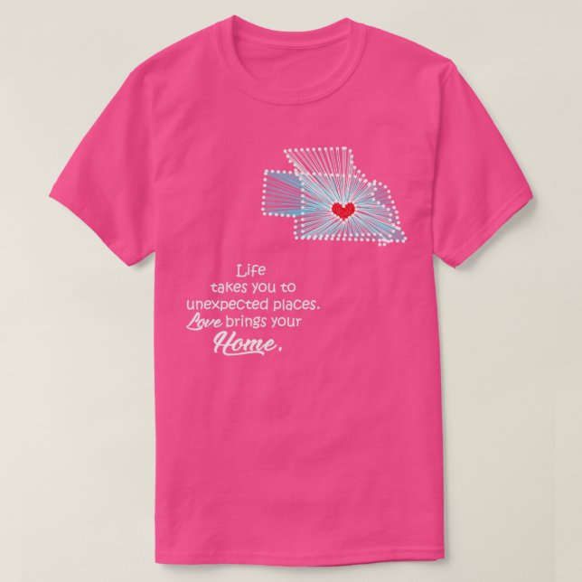 Camiseta La vida te lleva a Misuri (Diseño del anverso)