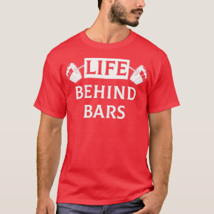 Camiseta La vida tras las rejas Humor divertido Fitness Pes