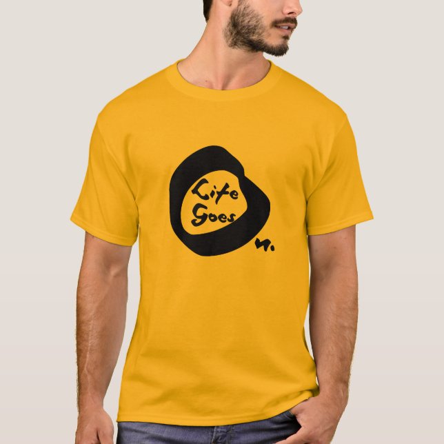 Camiseta La Vida Va En Buen Texto Inspirador (Anverso)