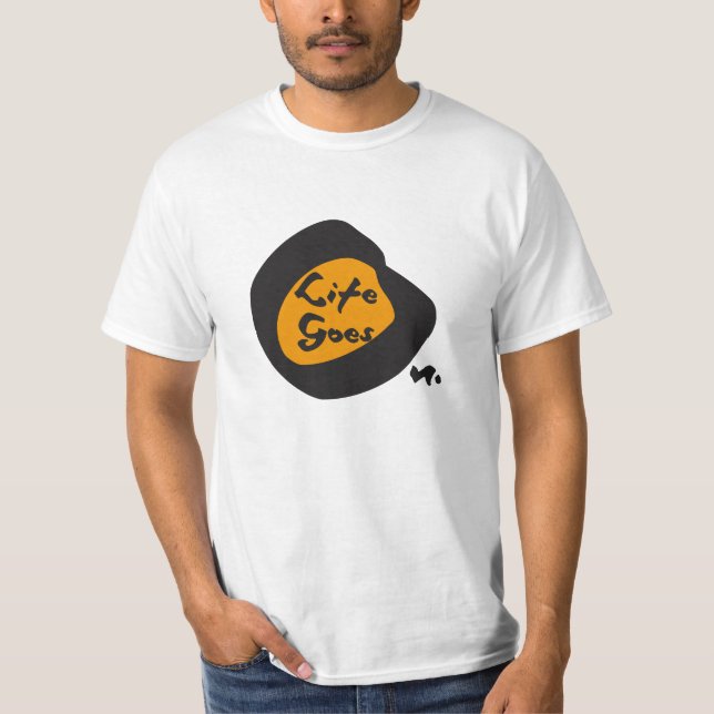 Camiseta La Vida Va En Buen Texto Inspirador (Anverso)