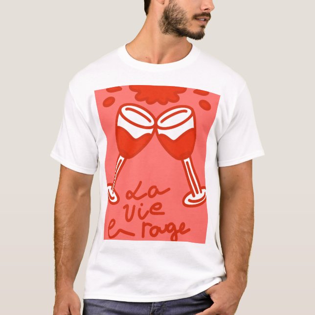 Camiseta la vie en rouge (Anverso)