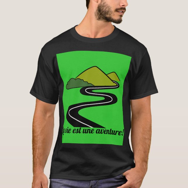 Camiseta La vie est une aventure! (Anverso)