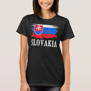 Camiseta La vieja bandera de Eslovaquia que amo a Eslovaqui