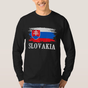 Camiseta La vieja bandera de Eslovaquia que amo a Eslovaqui