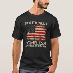 Camiseta La vieja bandera de los EEUU vintage políticament