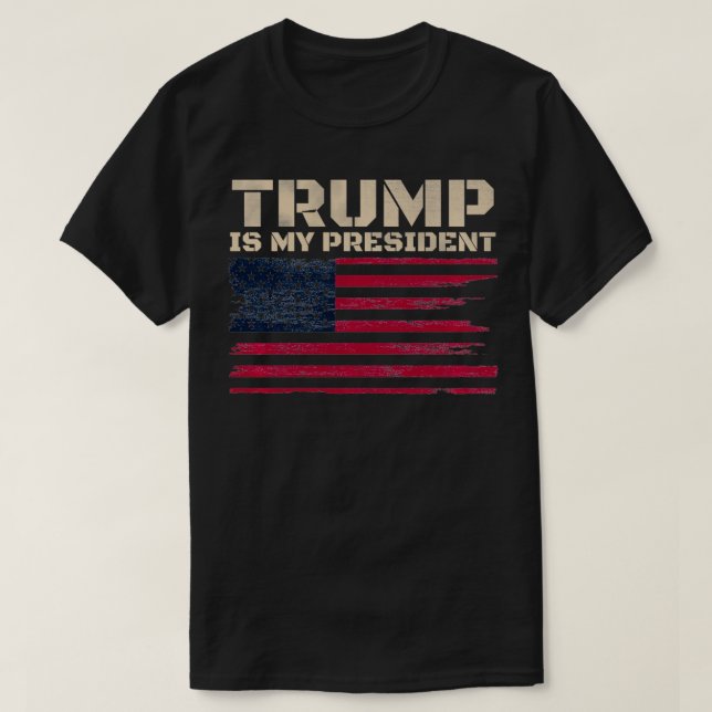 Camiseta La vieja bandera estadounidense con problemas es m (Diseño del anverso)