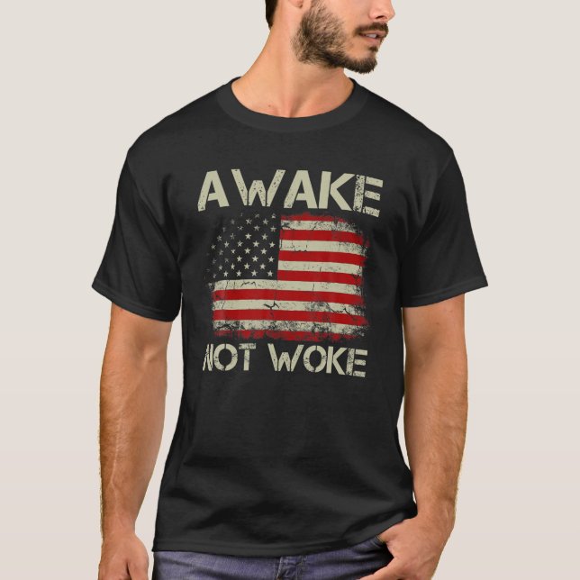 Camiseta La vieja bandera estadounidense de los hombres se  (Anverso)