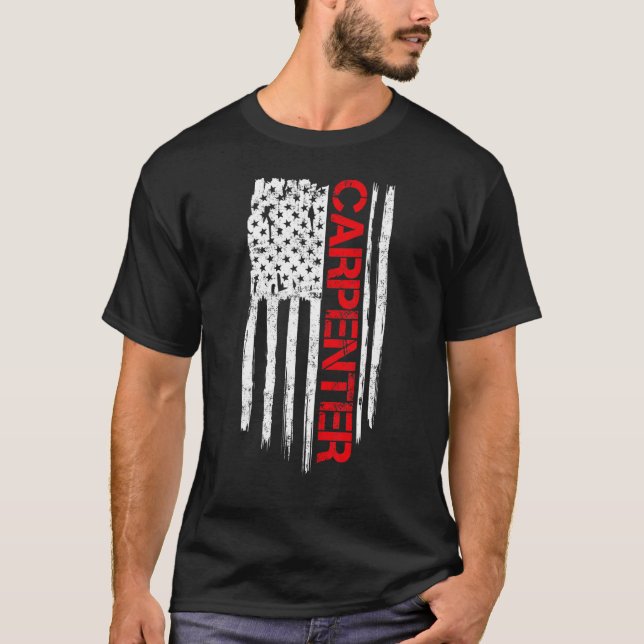 Camiseta La vieja bandera estadounidense estresó la carpa p (Anverso)