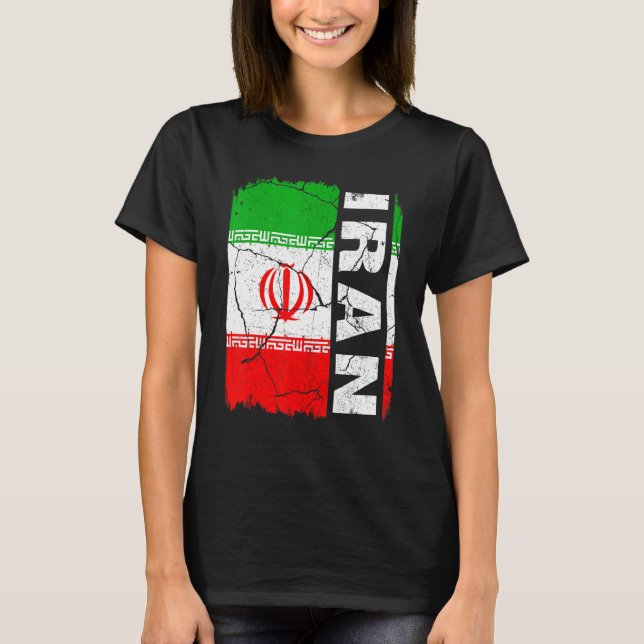 Camiseta La vieja bandera iraní del Orgullo de Irán (Anverso)
