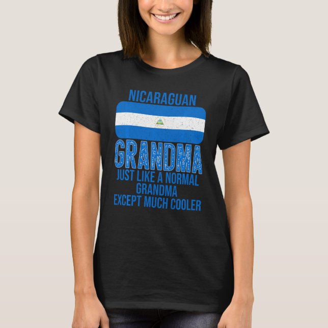 Camiseta La vieja bandera nicaragüense de la abuela nicarag (Anverso)