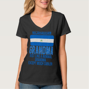 Camiseta La vieja bandera nicaragüense de la abuela nicarag