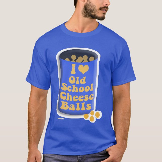 Camiseta La vieja escuela puede decir bolas de queso (Anverso)