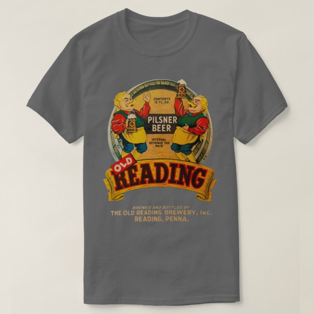 Camiseta La Vieja Fase De Lectura Del Pilsner De 1936 (Diseño del anverso)