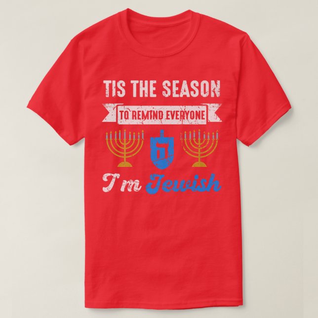 Camiseta La vieja hanukkah dice el festival judío del patri (Diseño del anverso)
