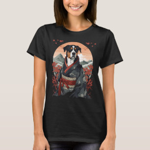 Camiseta La vieja montaña suiza de Samurai japonesa