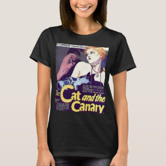 Camiseta La vieja película de terror "El gato y el canario"