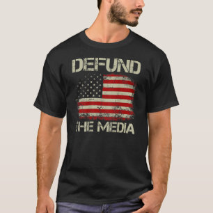 Camiseta La Vintage Bandera Estadounidense Defiende A Los M