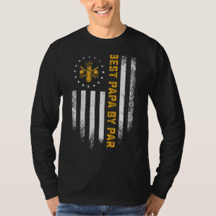 Camiseta La Vintage Bandera Estadounidense Mejor Papa De Pa