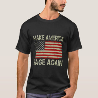 Camiseta La vintage bandera estadounidense vuelve a enfurec