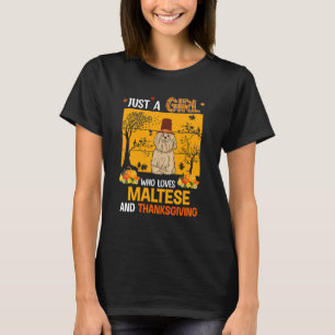Camiseta La Vintage Es Sólo Un Chica Que Ama El Maltés Y El