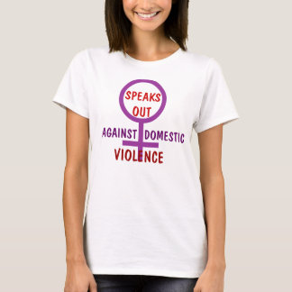 Camiseta La VIOLENCIA EN EL HOGAR que ELLA es HABLA HACIA