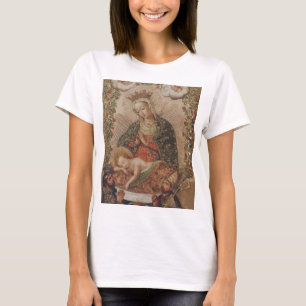 Camiseta La Virgen Adorando a los Navidades del Niño Cristo