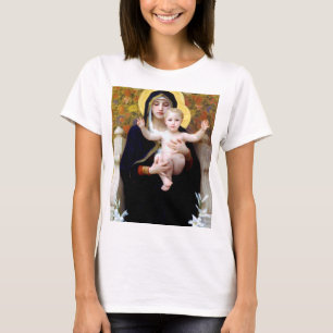 Camiseta La Virgen de la Lily, Bouguereau