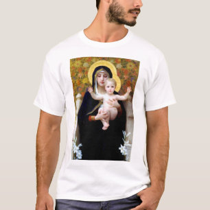 Camiseta La Virgen de la Lily, Bouguereau