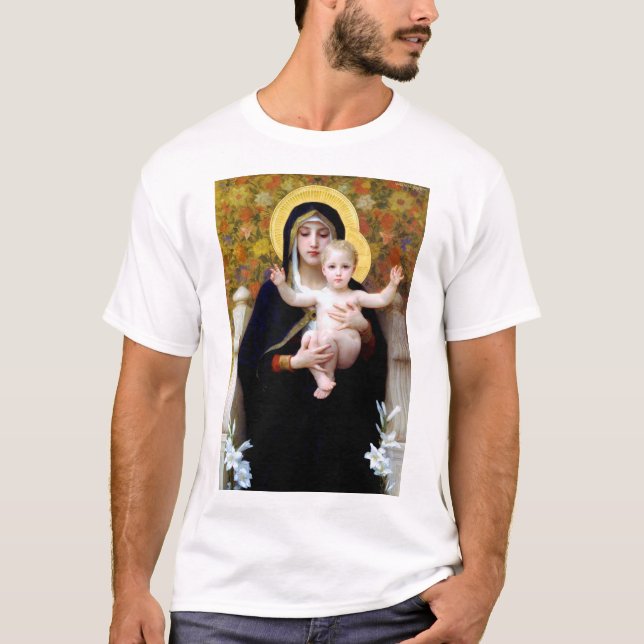 Camiseta La Virgen de la Lily, Bouguereau (Anverso)